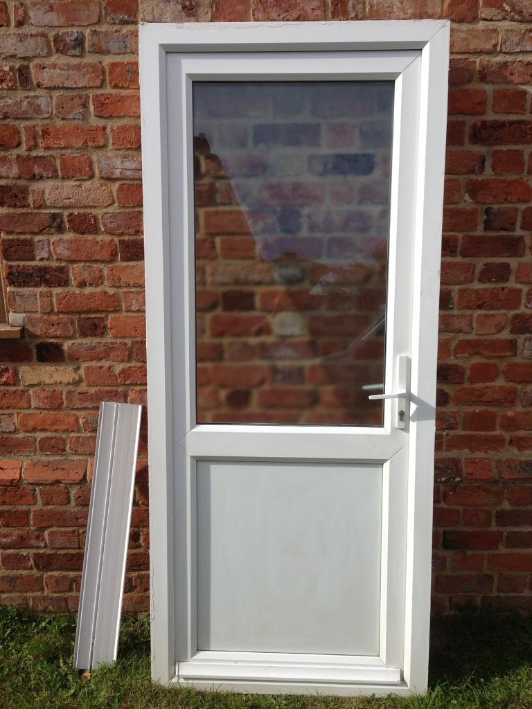 White used upvc back door 925 x 2160 mm in Norwich, Norfolk Gumtree