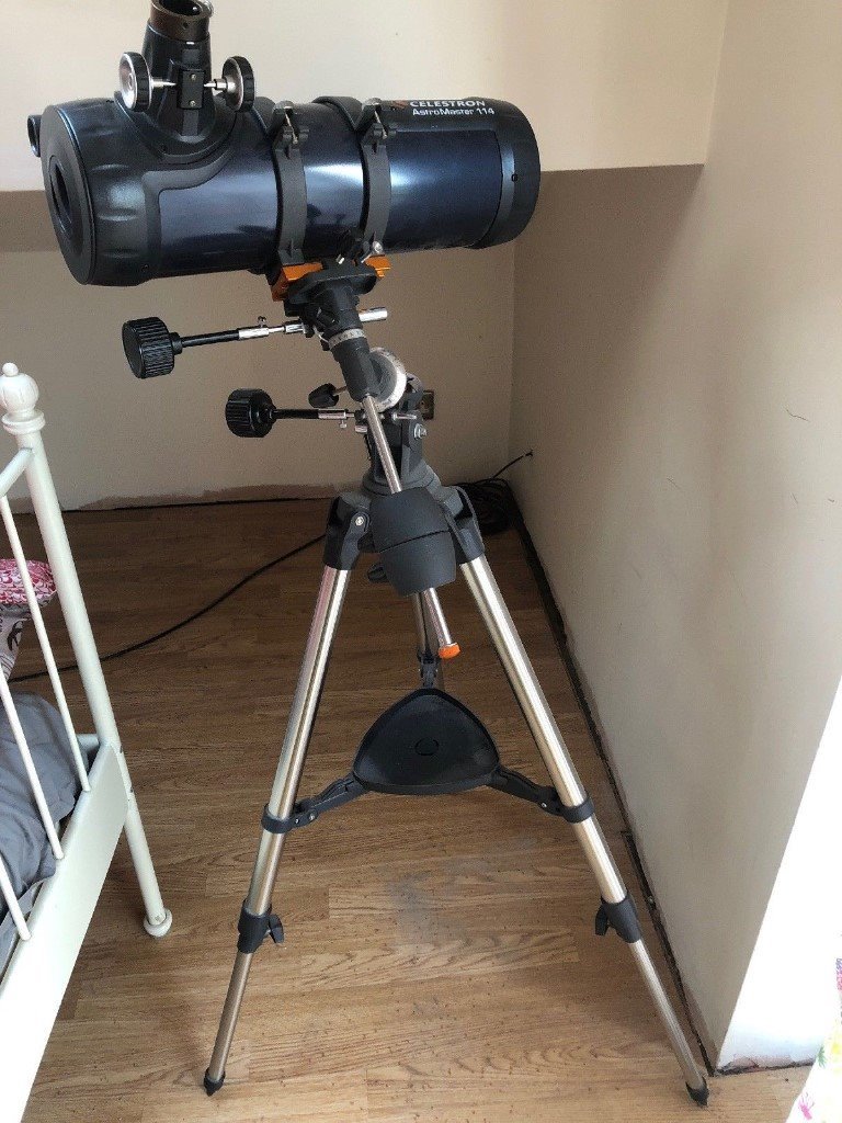 Celestron AstroMaster 114EQ Stargazing Astronomy Telescope with Many