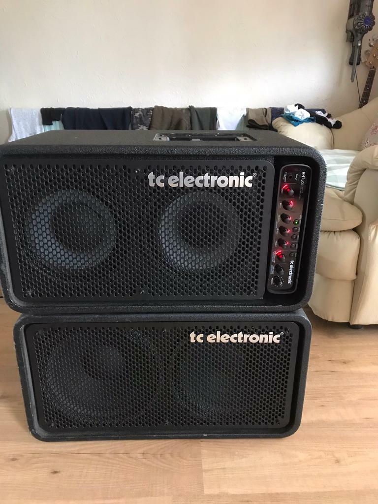TC Electronic RH750 bass combo with TC Electronic 2 x 12 extension cab