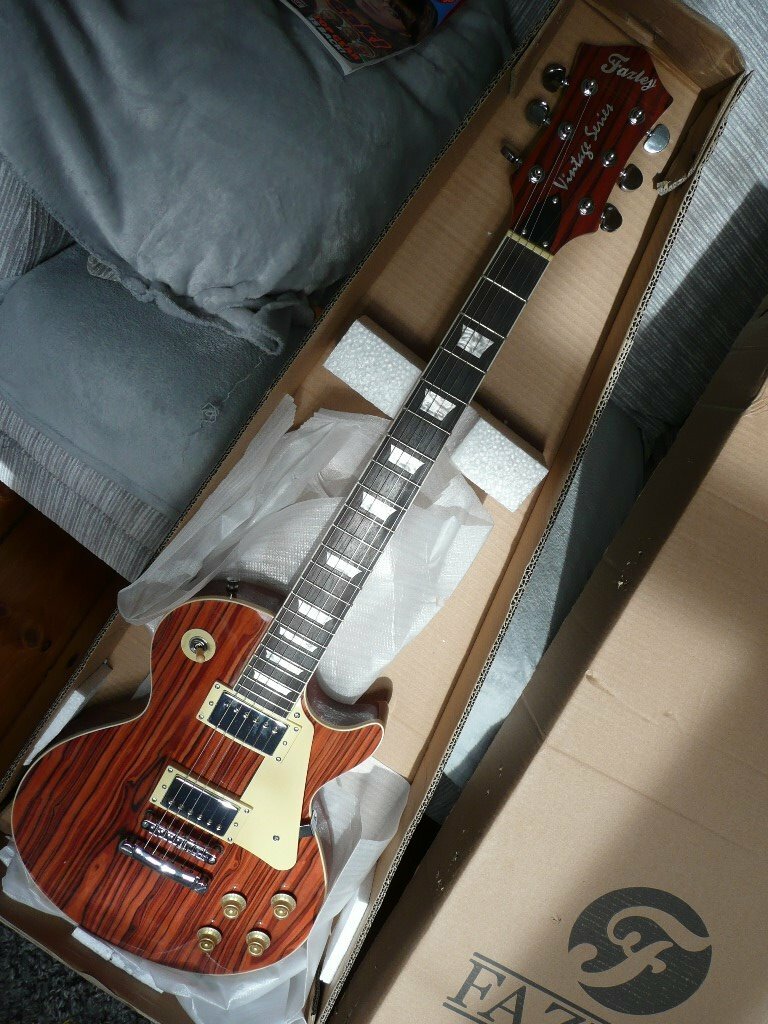 FAZELY Vintage Series set neck Les Paul electric guitar Exotic wood new