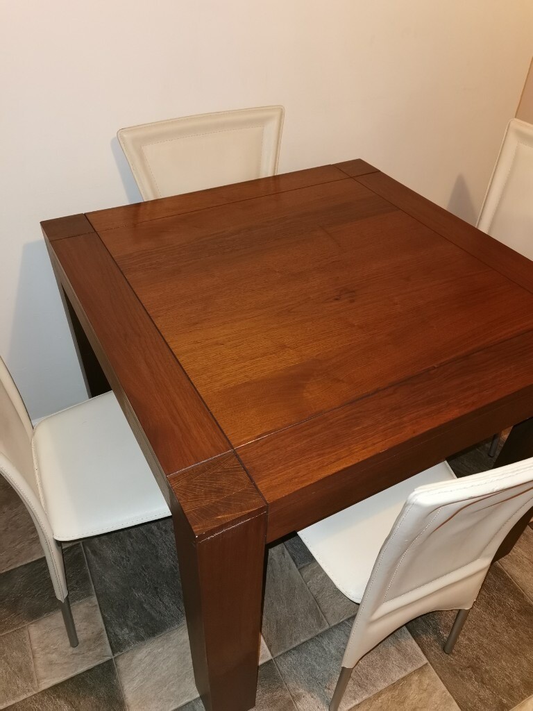 Dining table and 4 cream chairs | in Newry, County Down | Gumtree