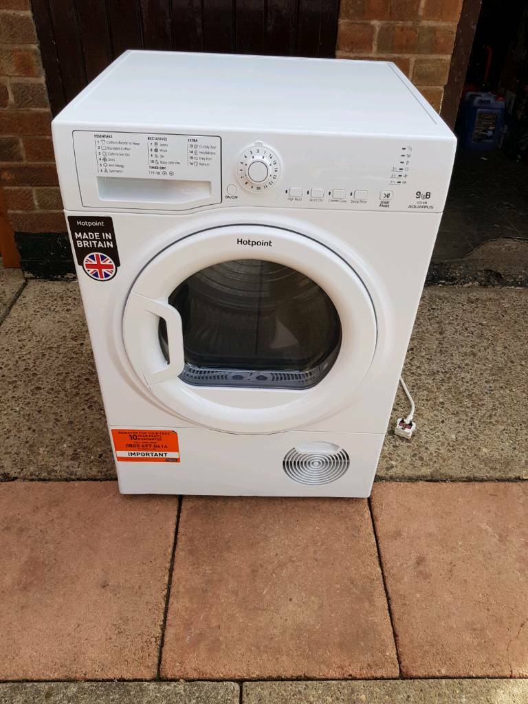 HOTPOINT Aquarius TCFS 93B GP 9 kg Condenser Tumble Dryer White in