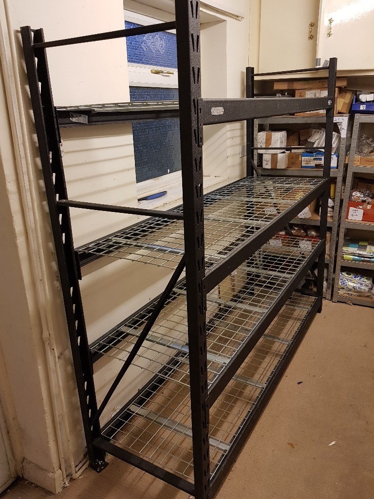 Whalen 4 Tier 77" (195cm) Industrial Storage. Heavy Duty. Adjustable