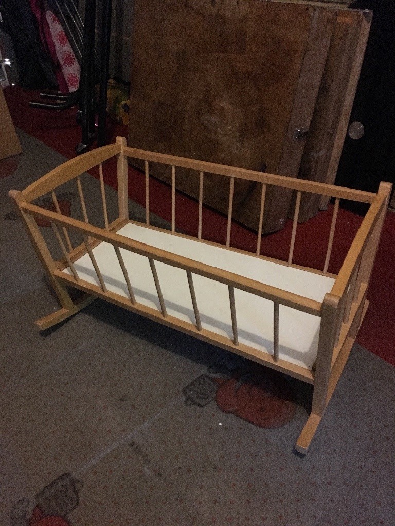 Dolls wooden cot in Kesgrave, Suffolk Gumtree
