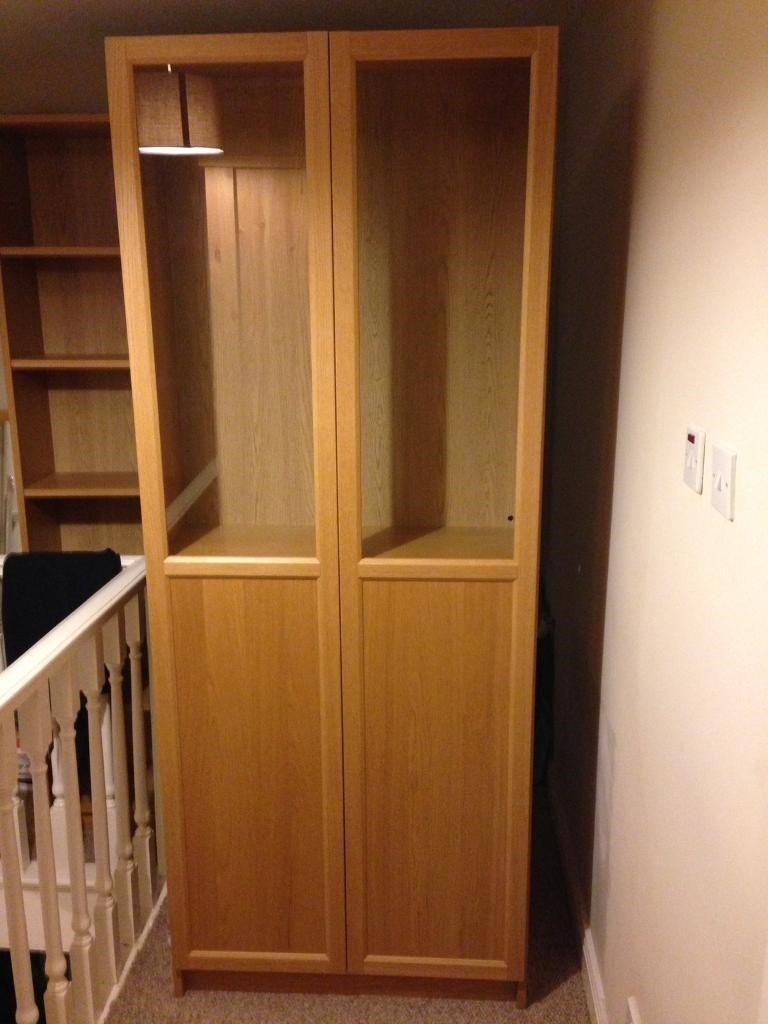 SSTC - Ikea Billy Oxberg Bookcase / Display Cabinet Oak ...