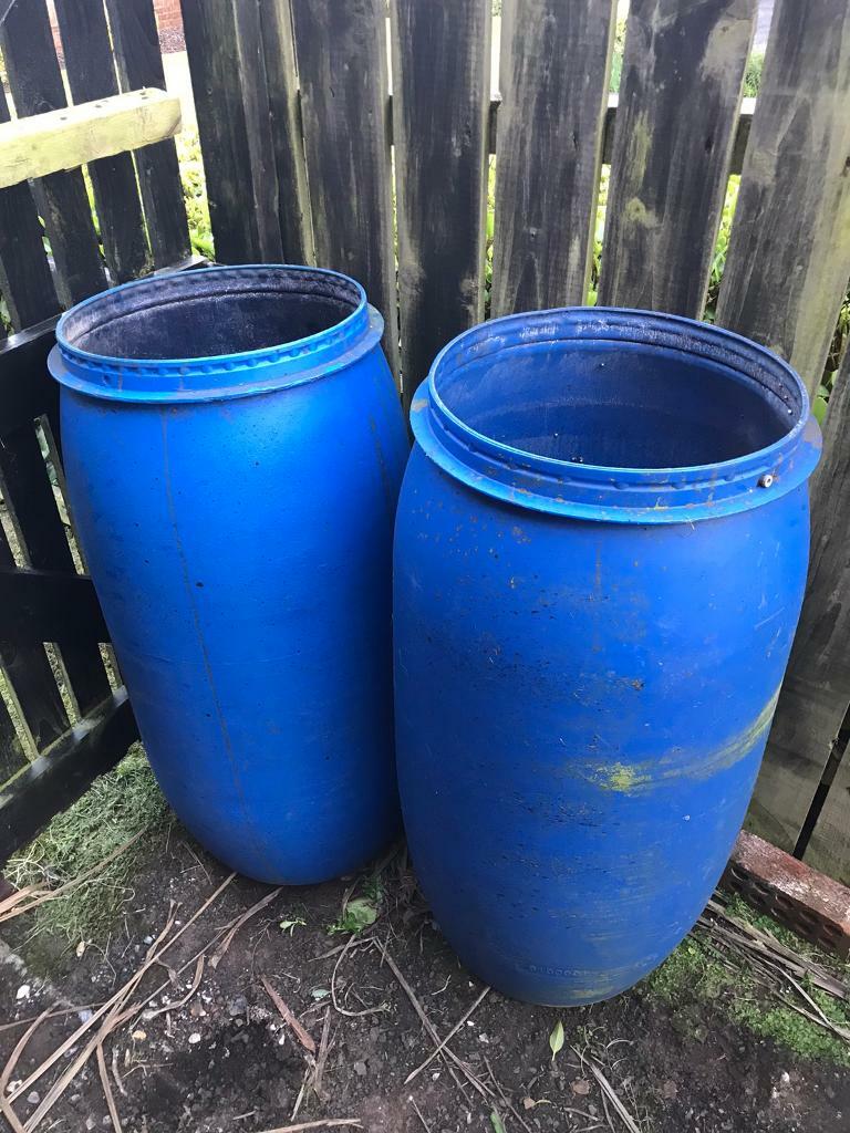2 x blue barrels in Whitehead, County Antrim Gumtree
