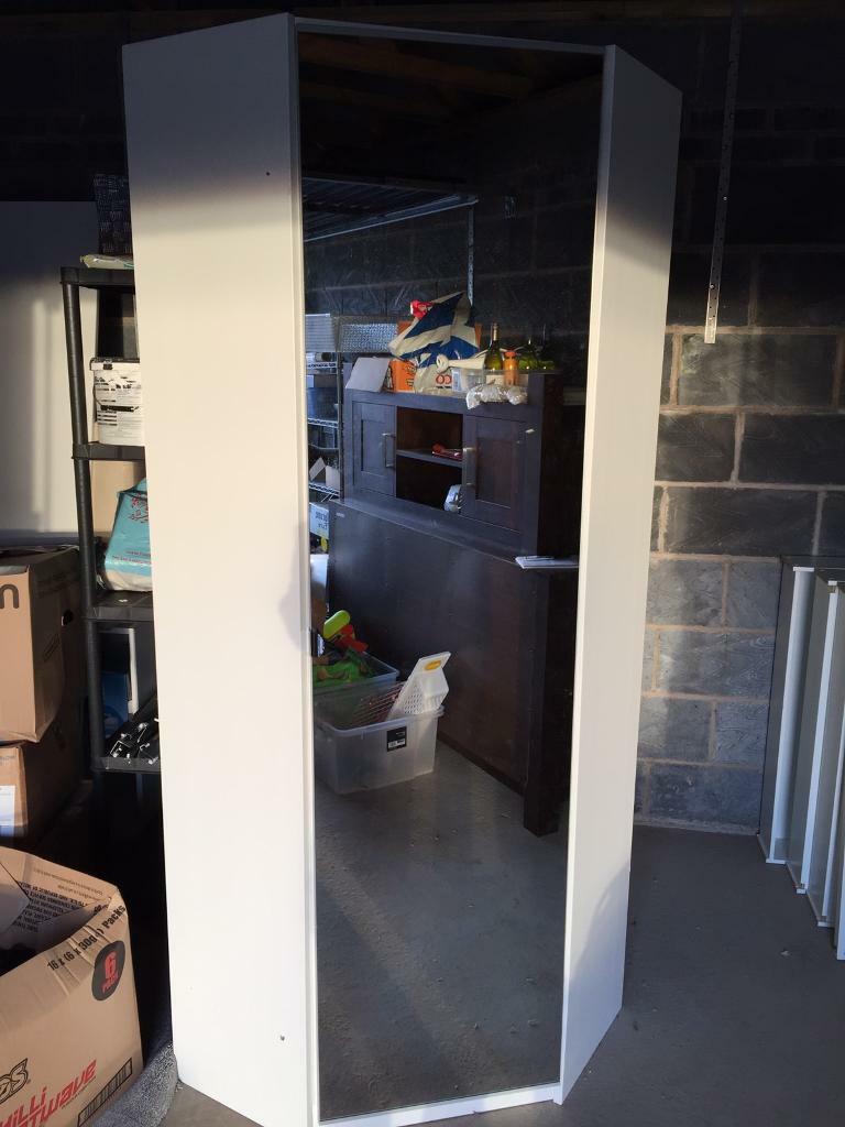 Mirrored Ikea Corner Pax Wardrobe In Bishopton Renfrewshire