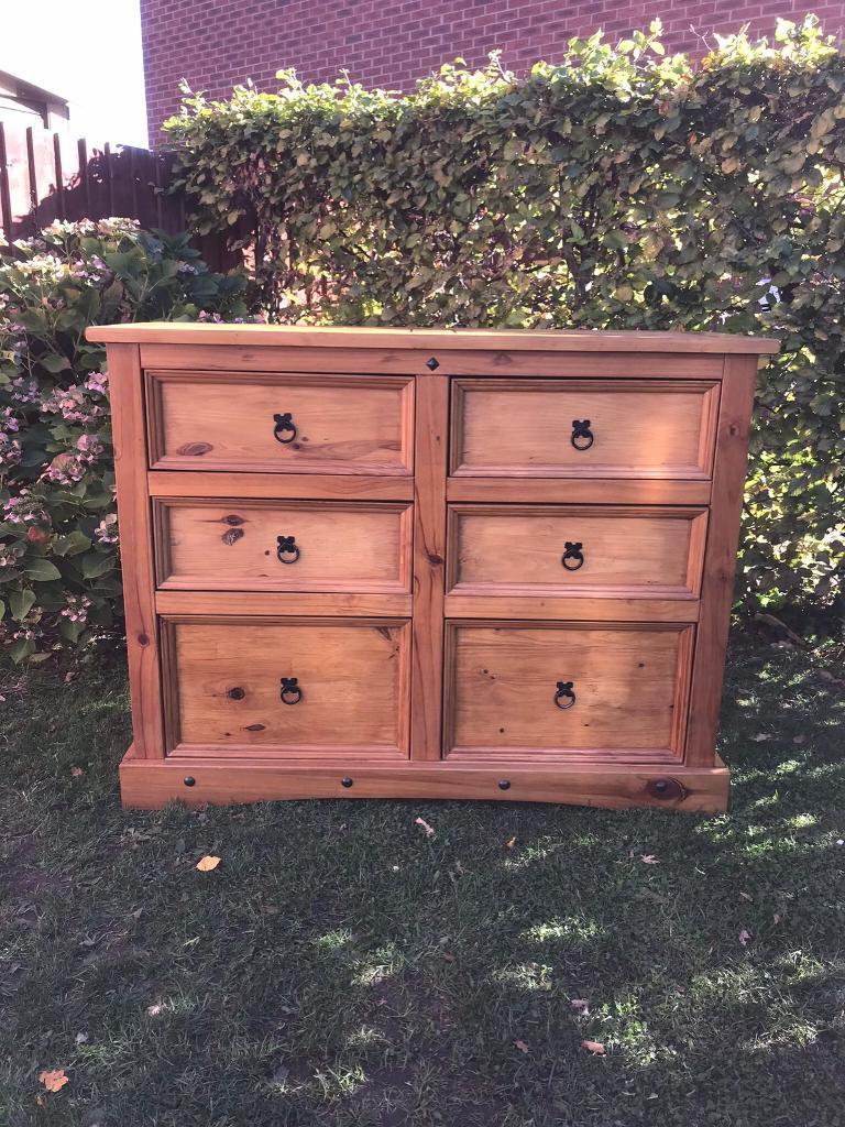 Large chest of Mexican pine drawers in Telford, Shropshire Gumtree