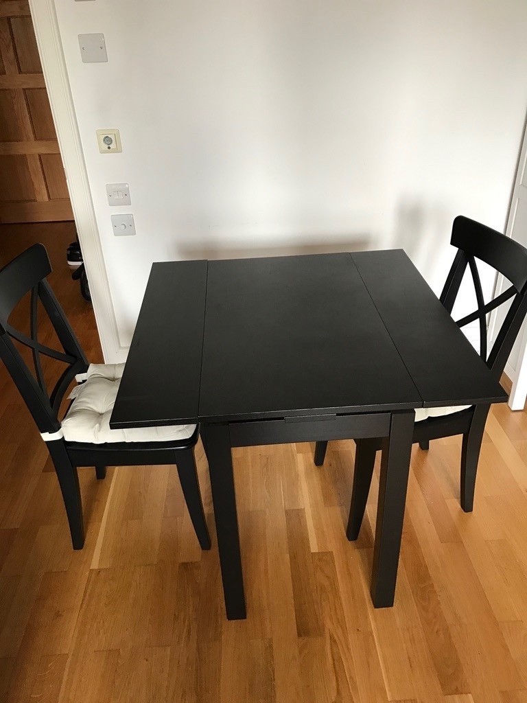 URGENT - Ikea Bjursta Extendable Dining Table with 2 ...