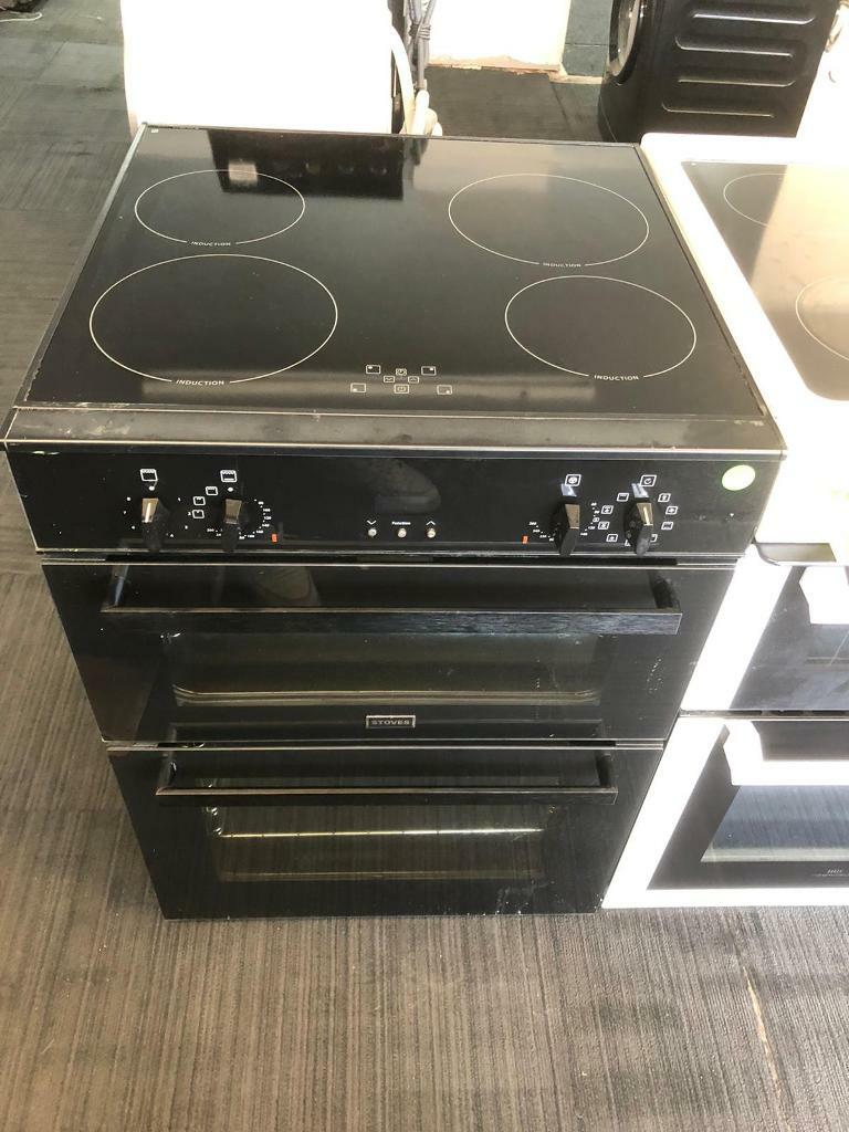 Stoves 60cm wide black induction electric cooker in Oldham