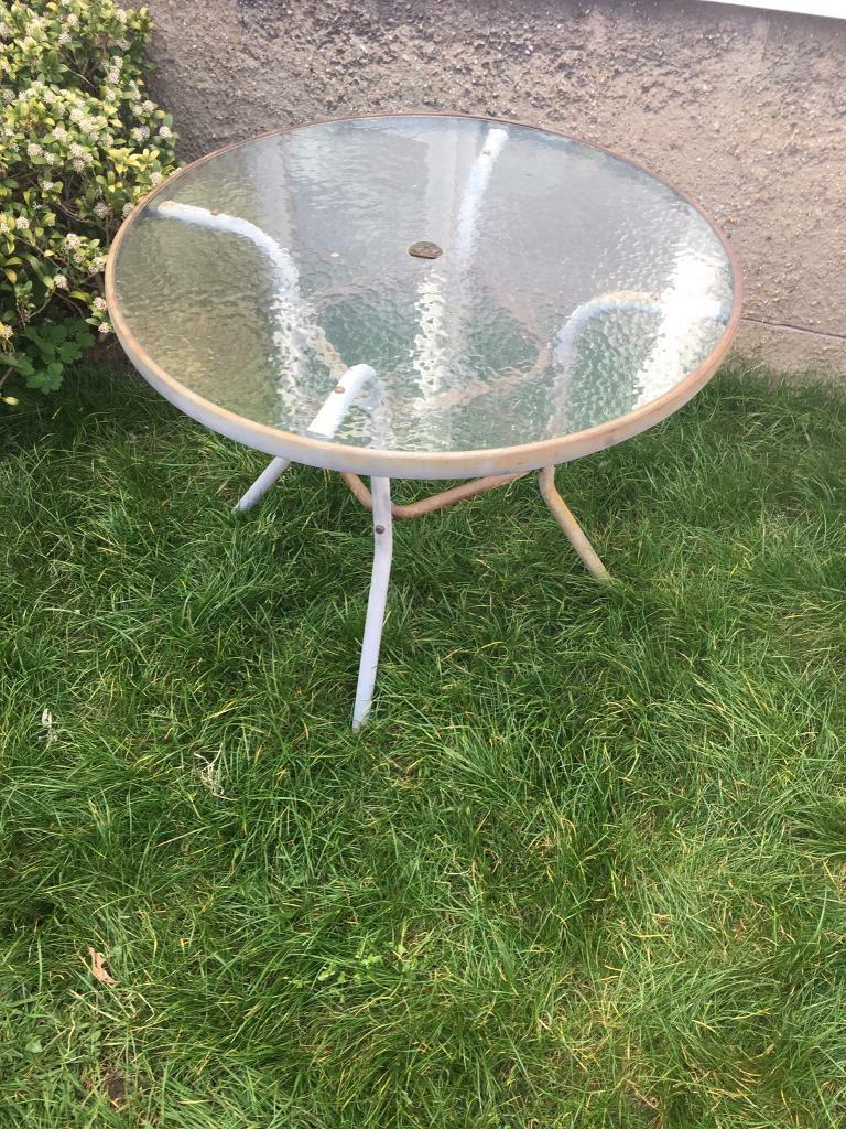 FREE round metal glass garden table furniture in Norwich, Norfolk