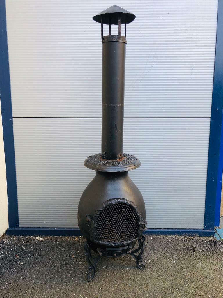Beautiful cast iron large chiminea in lovely condition in Liverpool