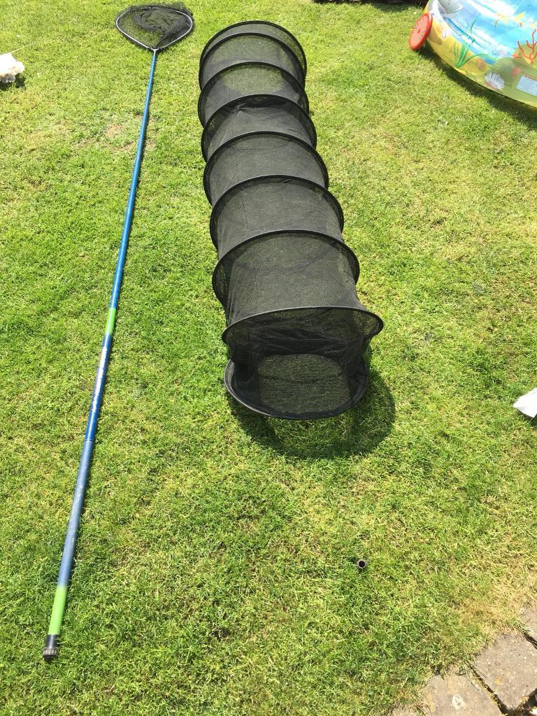 Middy 3Metre telescopic landing net pole. Landing net and keep net