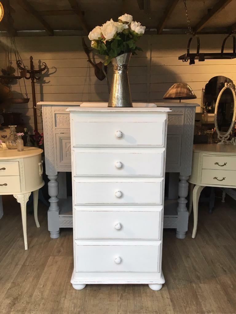 Tall White Chest of Drawers | in Norwich, Norfolk | Gumtree