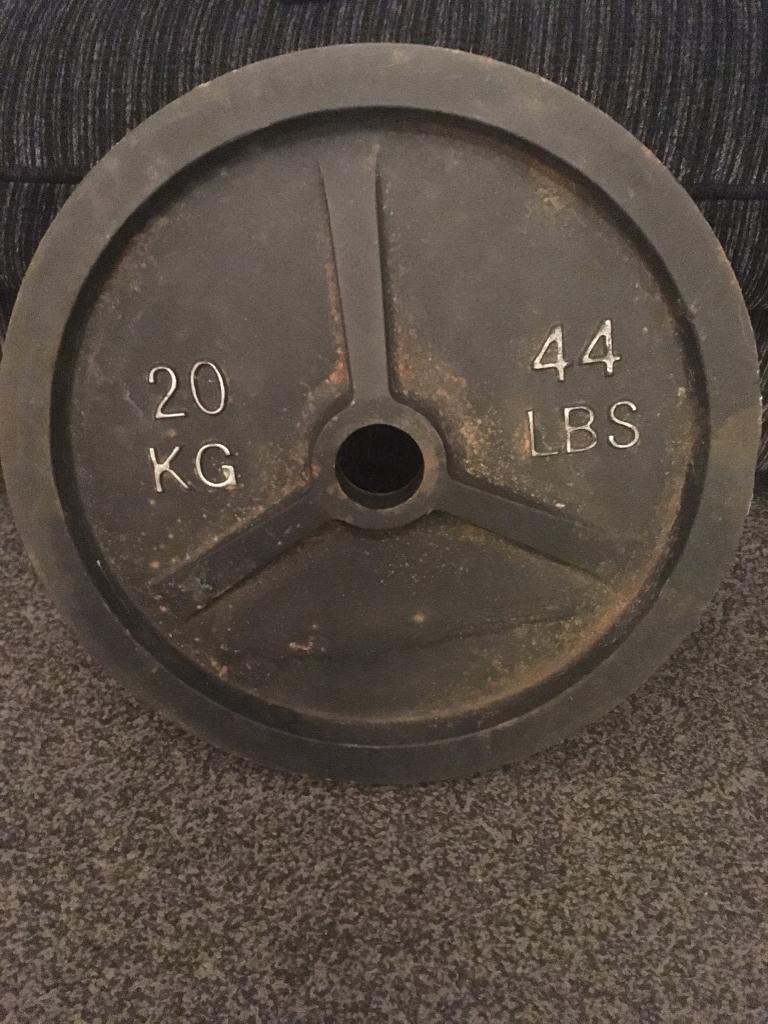 2x 20kg Olympic weights in Leicester, Leicestershire Gumtree