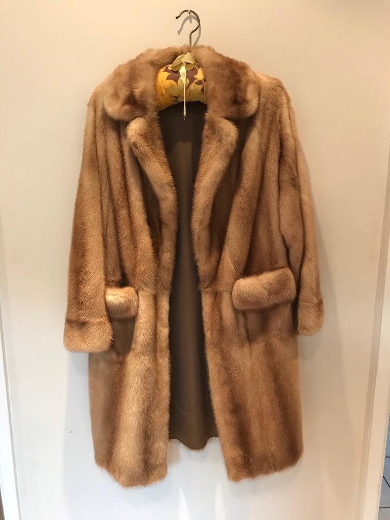 Genuine Vintage Mink Fur Coat Size 12/14 in Sandiacre