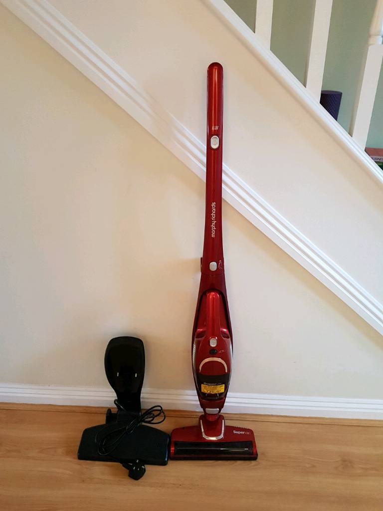 Cordless Morphy Richards Supervac vacuum cleaner and handheld in