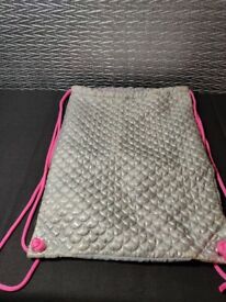 image for Silver and Pink Mermaid Swim Bag