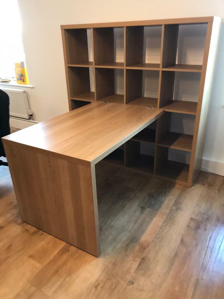 IKEA KALLAX shelving unit + desk combination in Maidenhead, Berkshire