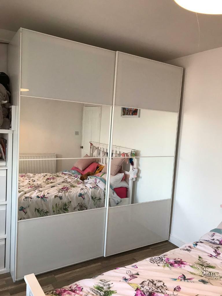 Ikea Large Double Wardrobe With Sliding Doors In Mapperley