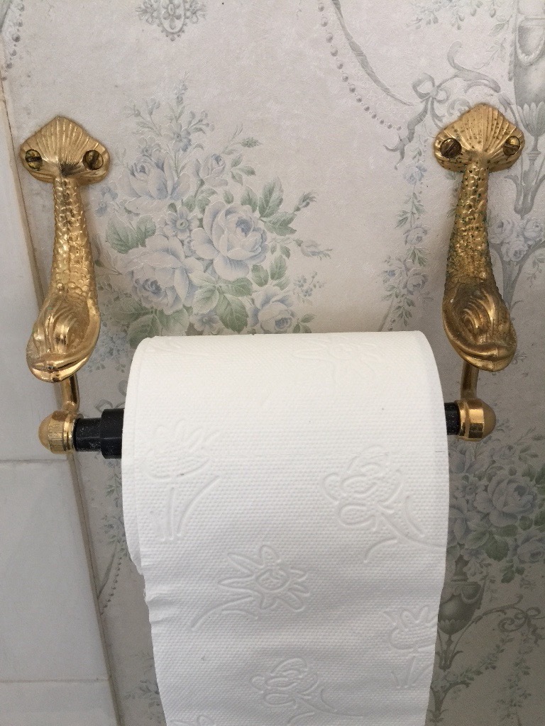 RARE GOLD FISH BATHROOM ACCESSORIES Towel Rail, Towel Ring plus