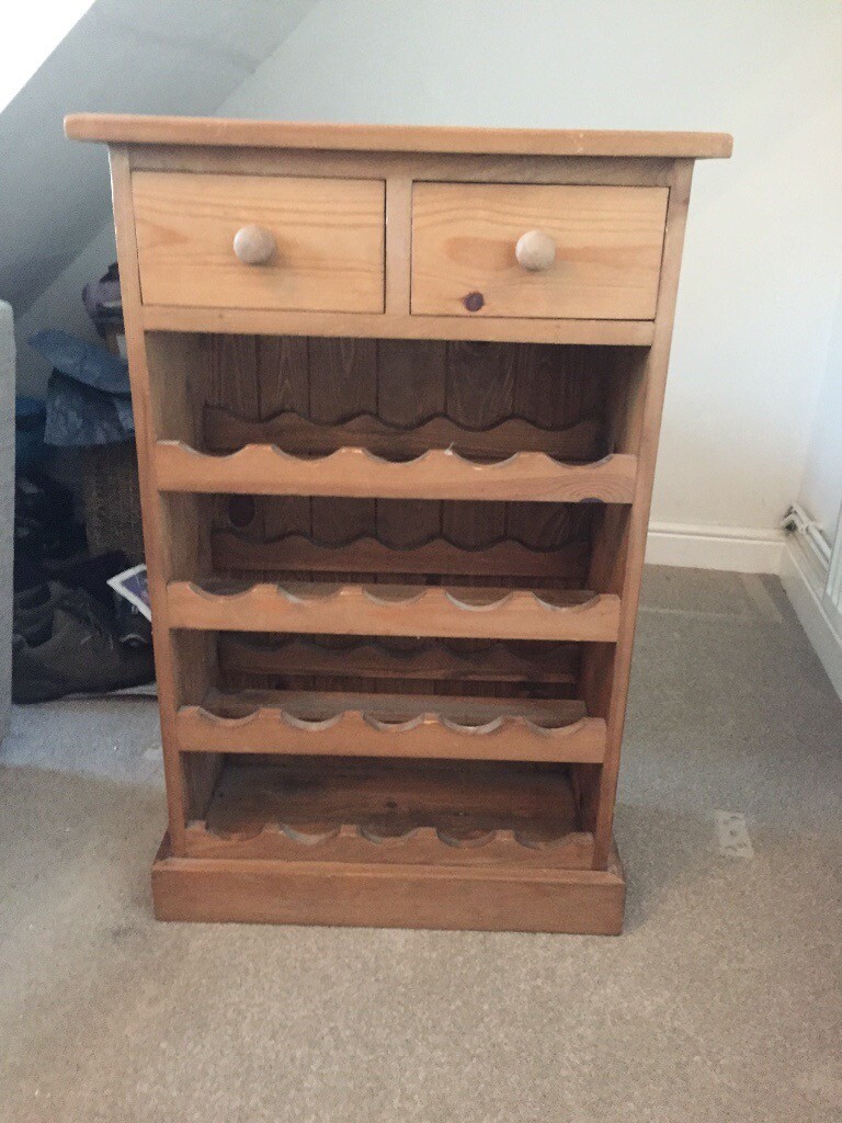Solid oak wine rack in Rubery, West Midlands Gumtree