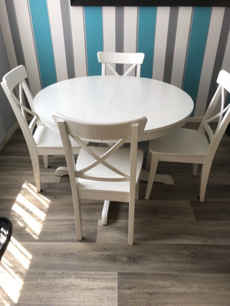 Ikea Extendable Dining Table and 4 Chairs | in Fareham ...