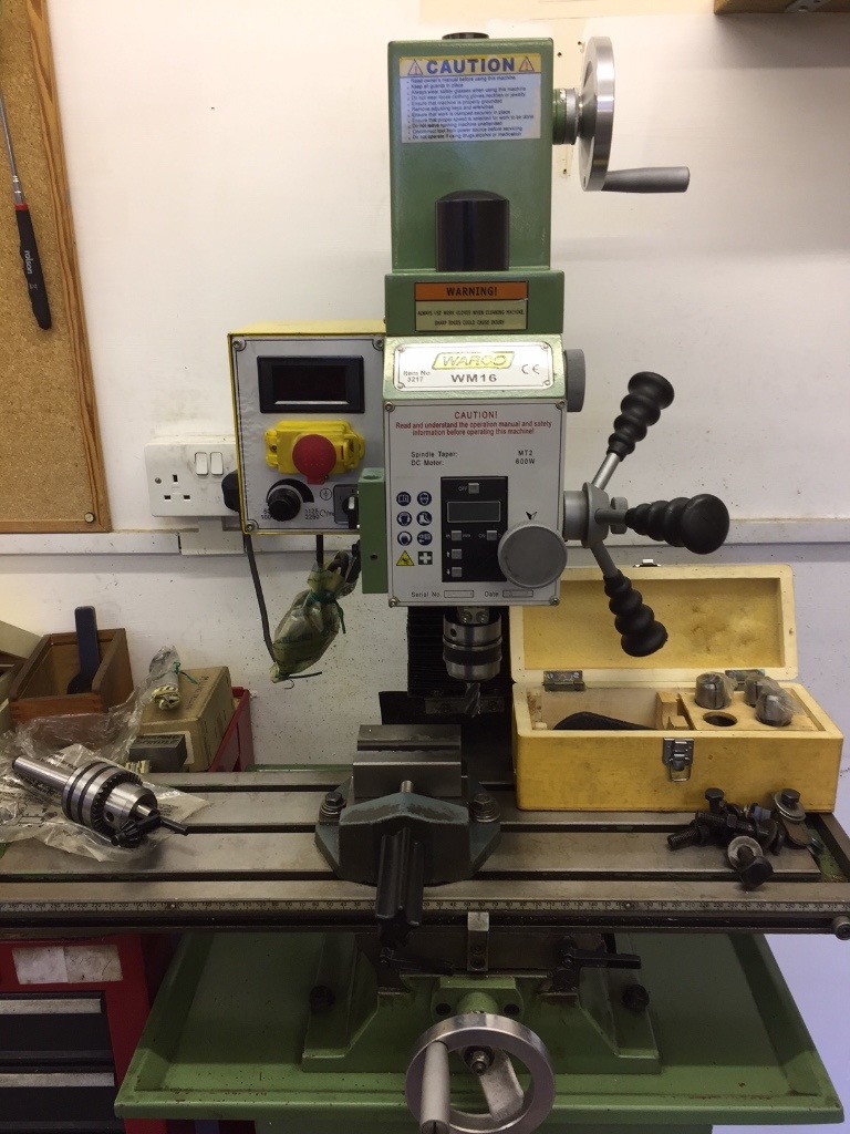SOLD Milling Machine & Accessories Warco WM16 in Wantage