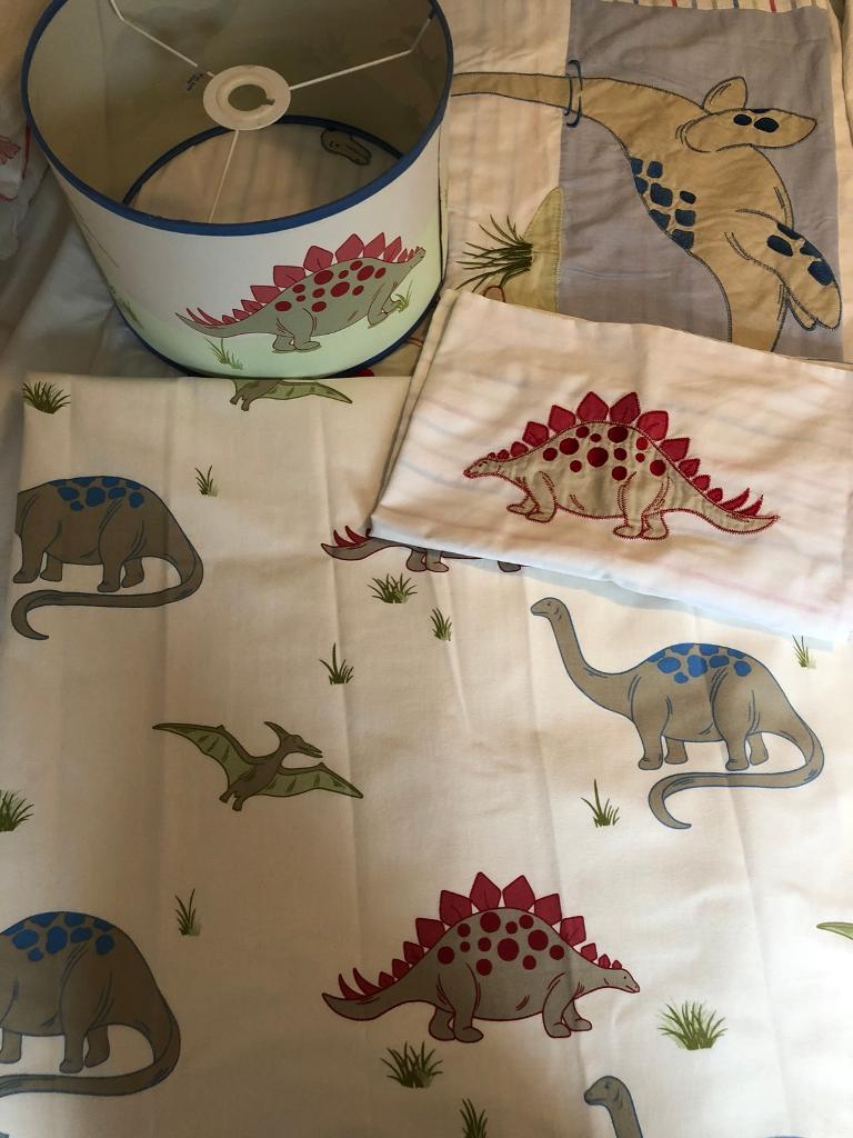 Laura Ashley Children’s Dinosaur Bedding, Curtains and shade in