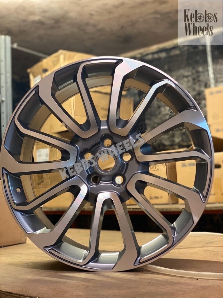 22” RANGE ROVER TURBINE ALLOY WHEELS GUNMETAL MACHINED