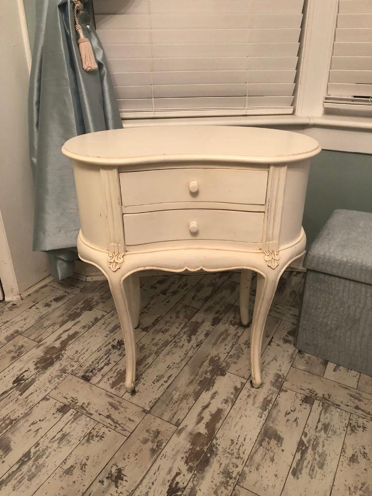 French/shabby chic bedside table in Knightswood, Glasgow Gumtree