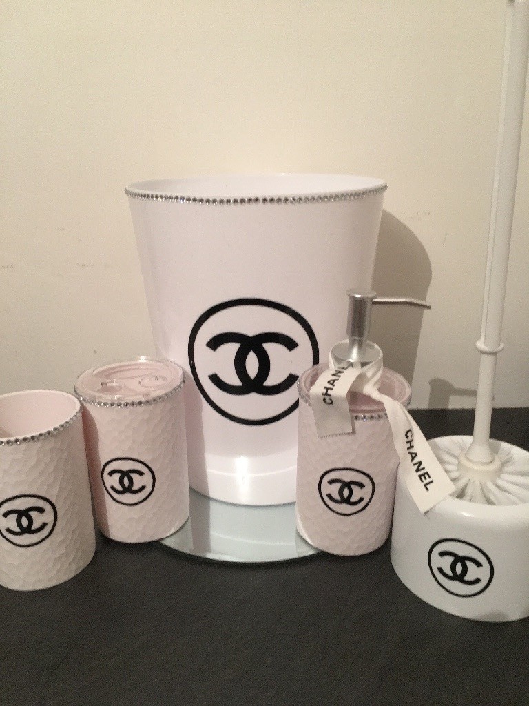 New 5 piece white Chanel bathroom set in Portsmouth, Hampshire Gumtree