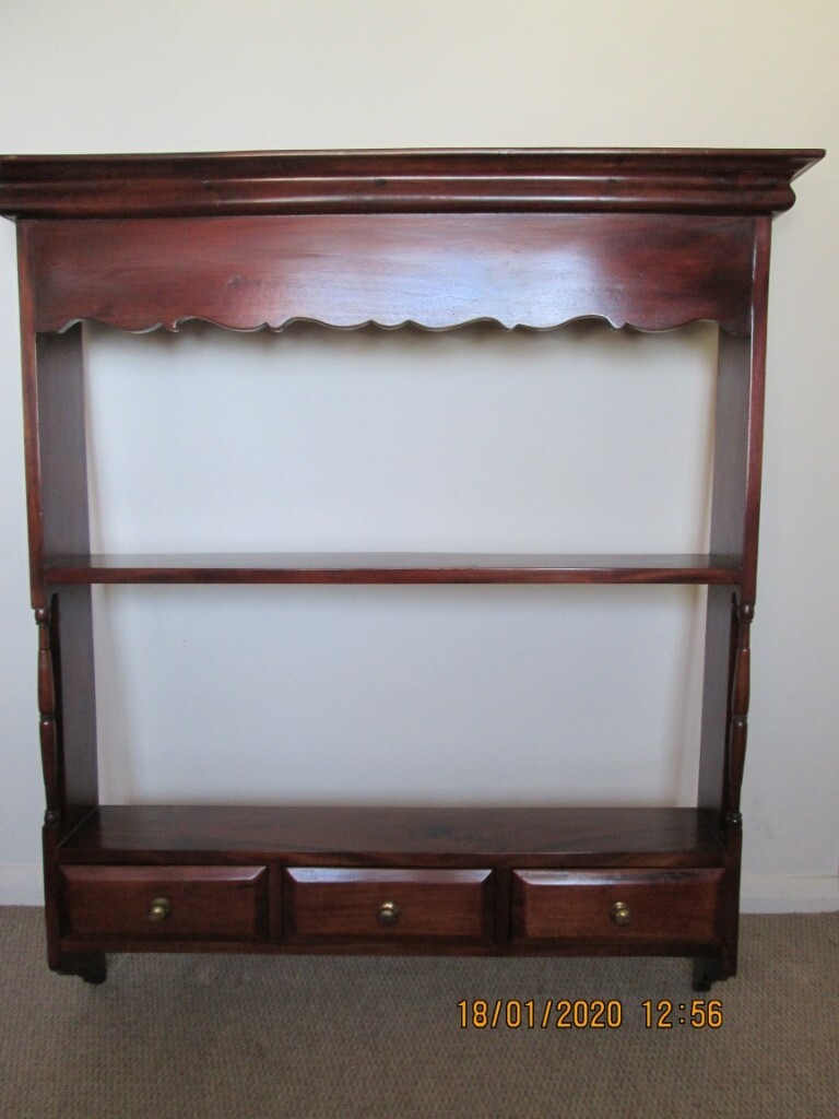 Mahogany display shelving unit wall mounted, Elegant and very