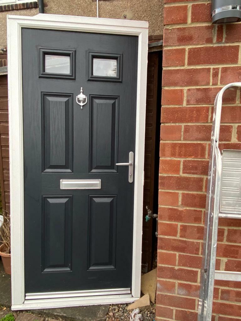 Composite External Front door anthracite grey in Whickham, Tyne and