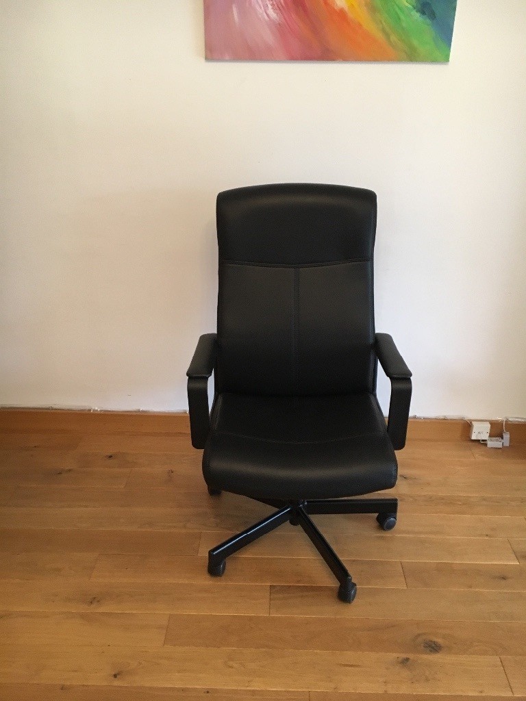 IKEA leather office chair. in South Queensferry, Edinburgh Gumtree