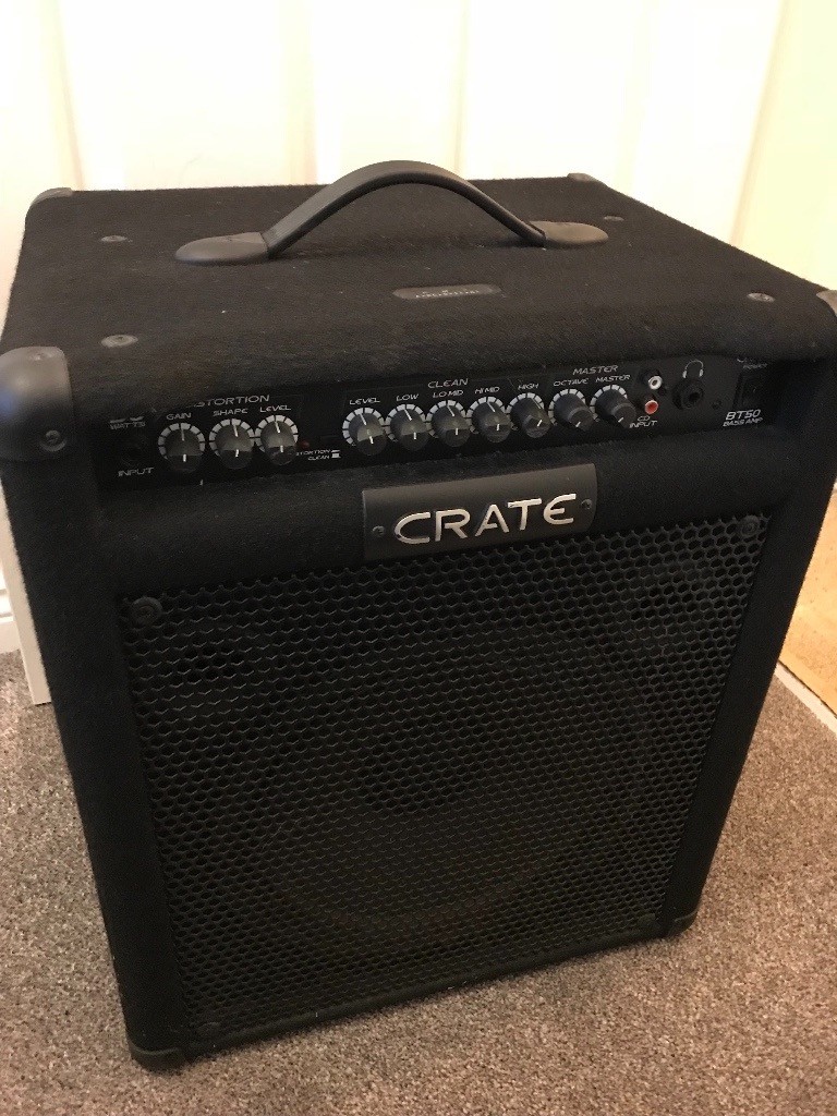 Crate 50W Bass Guitar Amplifier with foot switch in Portsmouth