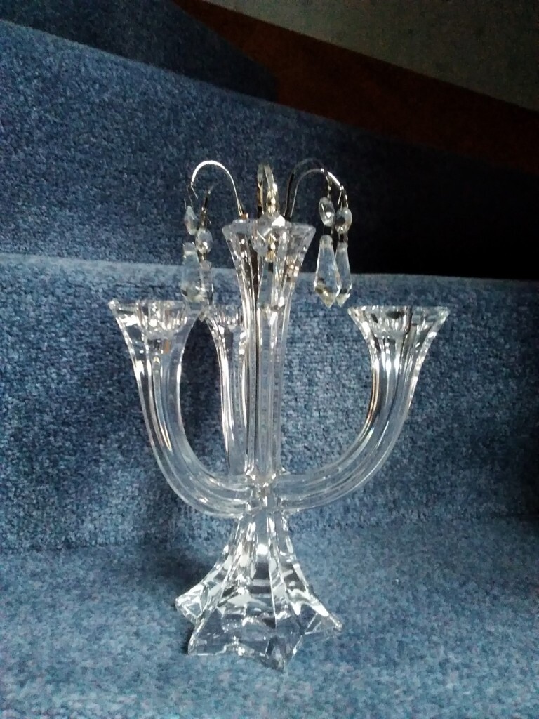 Villeroy and Boch 4 arm Candelabra with crystals in Holbury