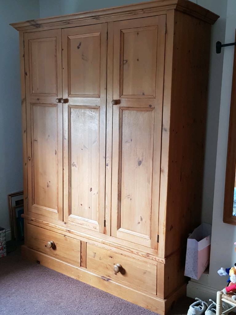 Antique Pine triple wardrobe. in Pocklington, North Yorkshire Gumtree