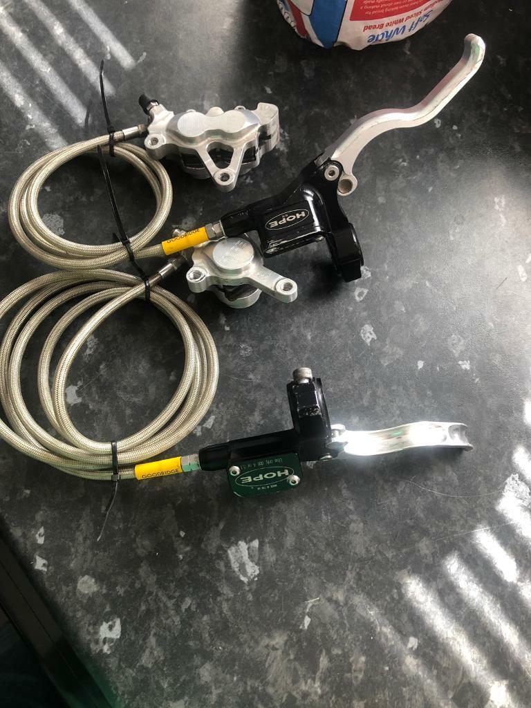 hope brakes front and rear