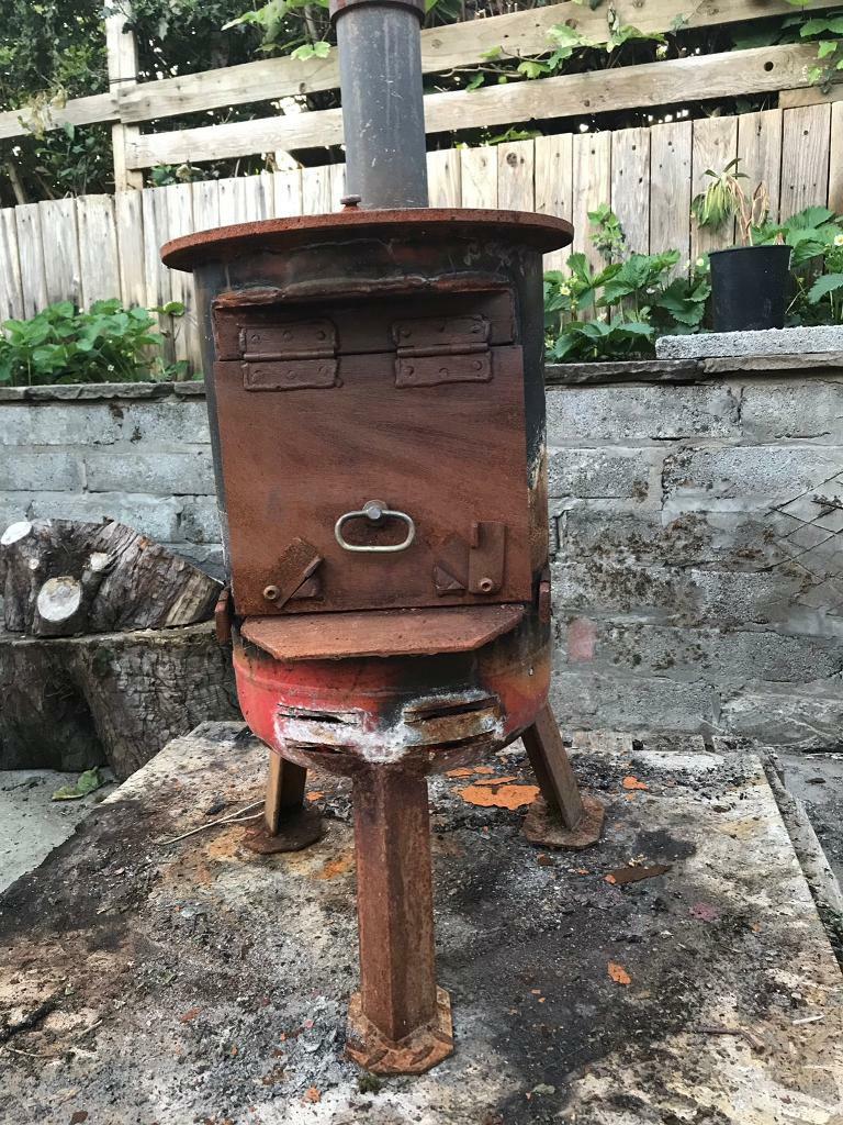 Wood stove home made out of gas bottle very strong in Powys Gumtree