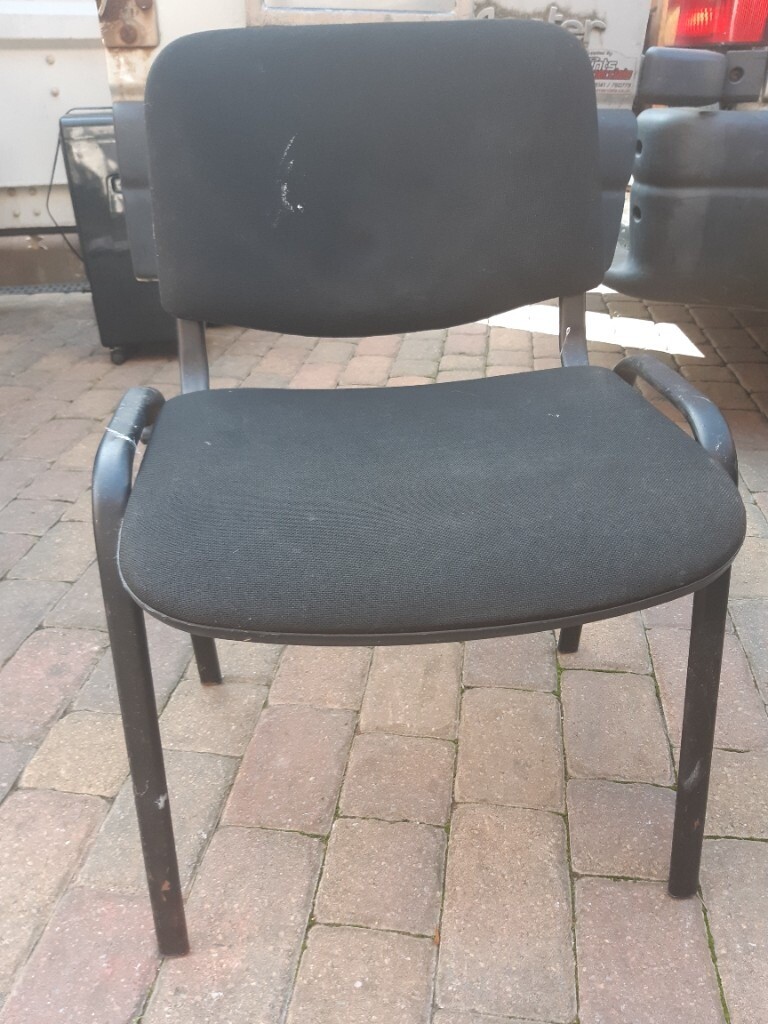 Black Steel Framed Cushion Seat Chair in Havant, Hampshire Gumtree