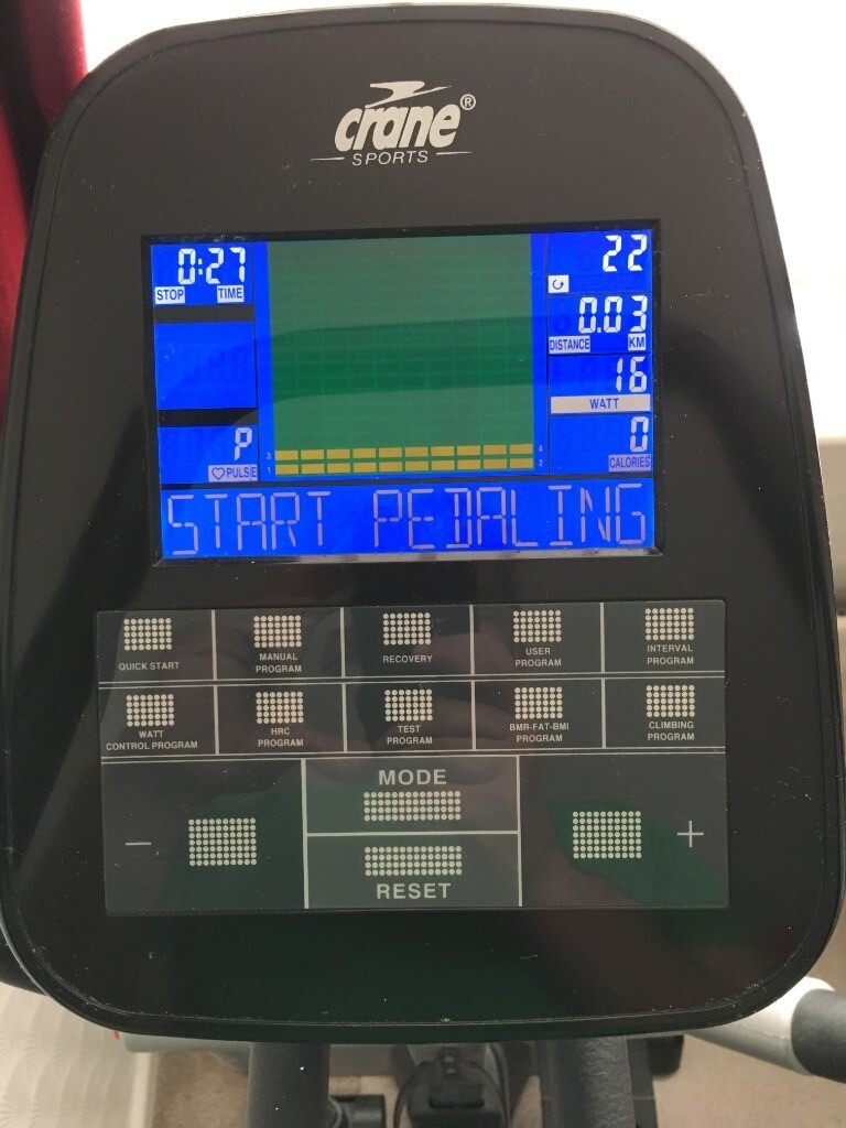 Crane Sports Cross Trainer with Colour LED Display High Quality Gym