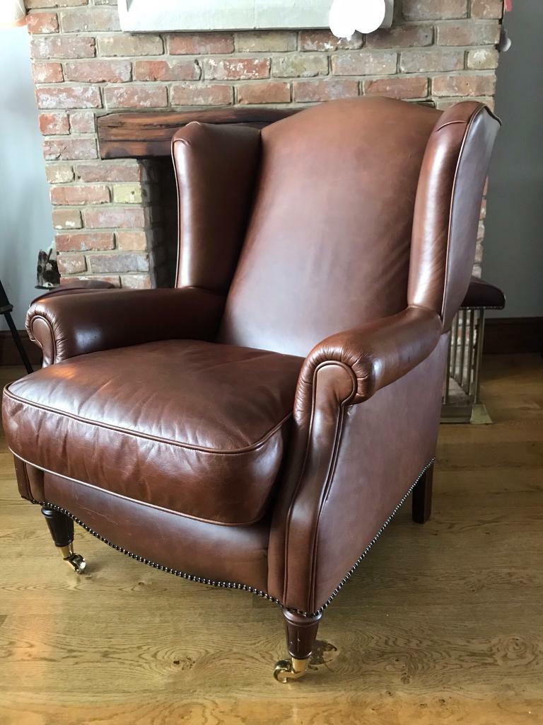 Laura Ashley southwold distressed leather armchair in Swindon, Wiltshire Gumtree