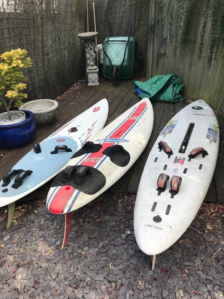 Windsurf boards ,used but still “work”. . Nose on one bit damaged but