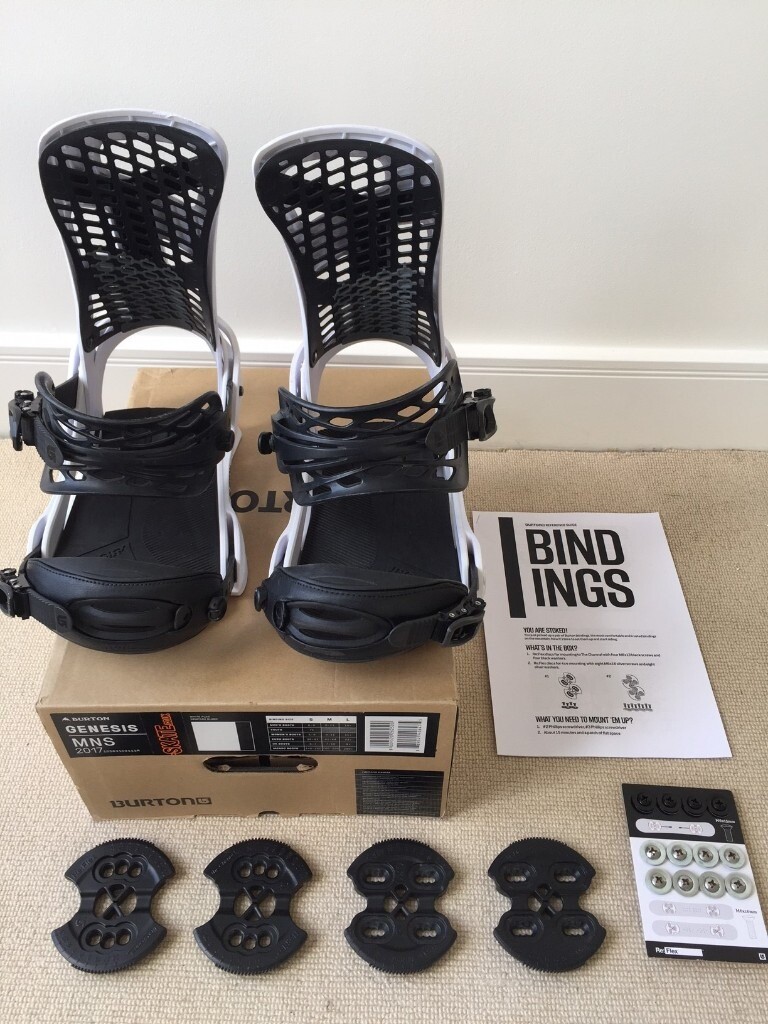 Burton Genesis Large Snowboard Bindings With Reflex 4x4 and The