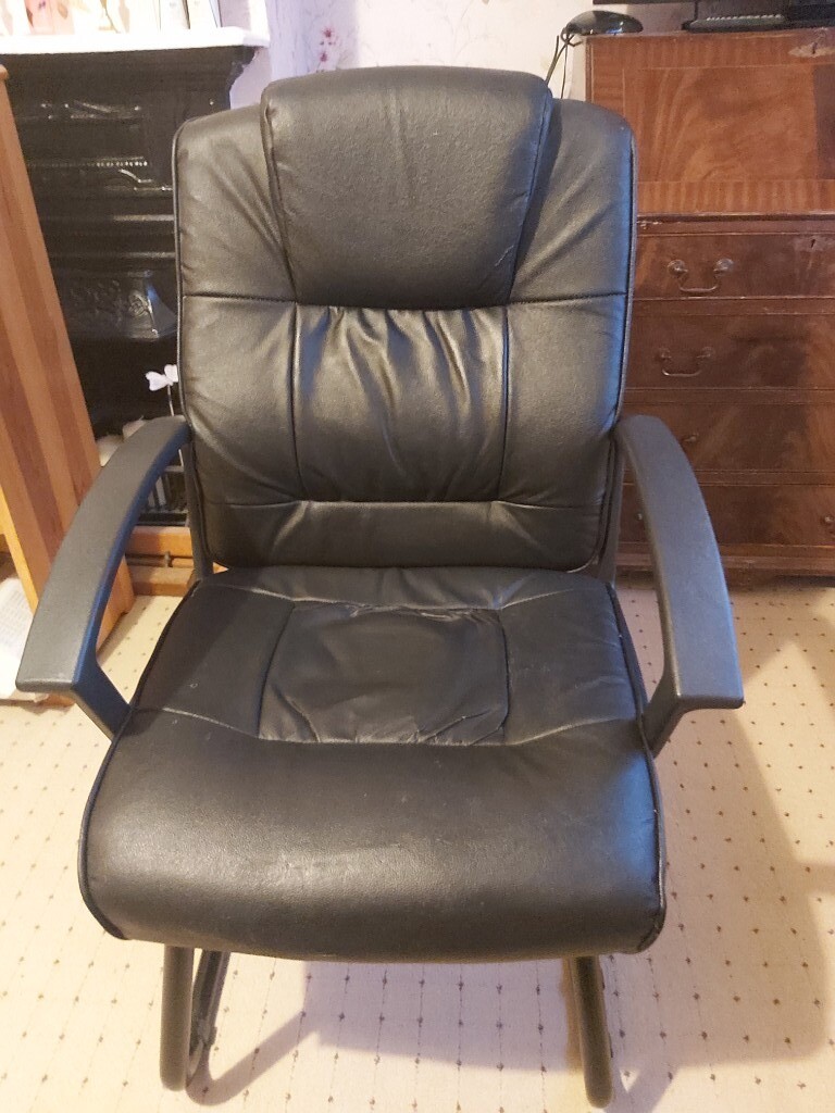 Faux Leather Desk Chair | in Wantage, Oxfordshire | Gumtree