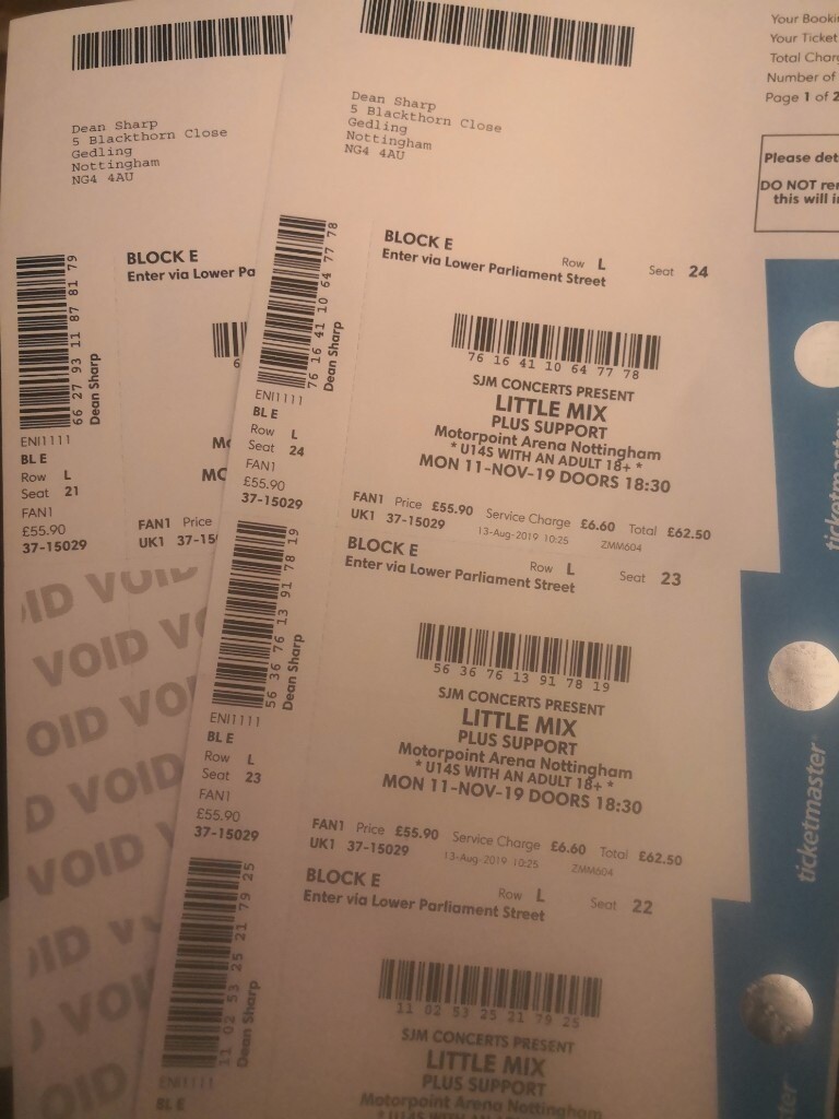 Little Mix Tickets In Clifton Nottinghamshire Gumtree