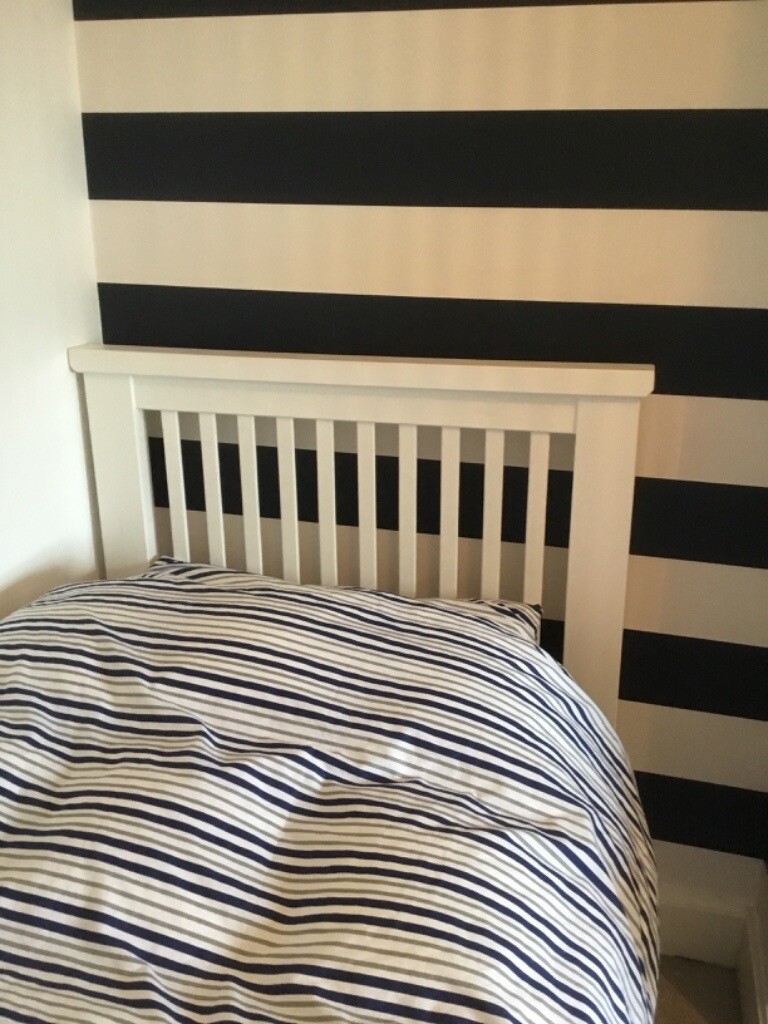 Solid White Pine Headboard for Single Bed Divan in Trinity, Edinburgh