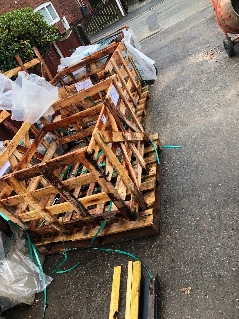 3 x Indian stone Crates and 6 Wooden pallets in Northern Moor, Manchester Gumtree
