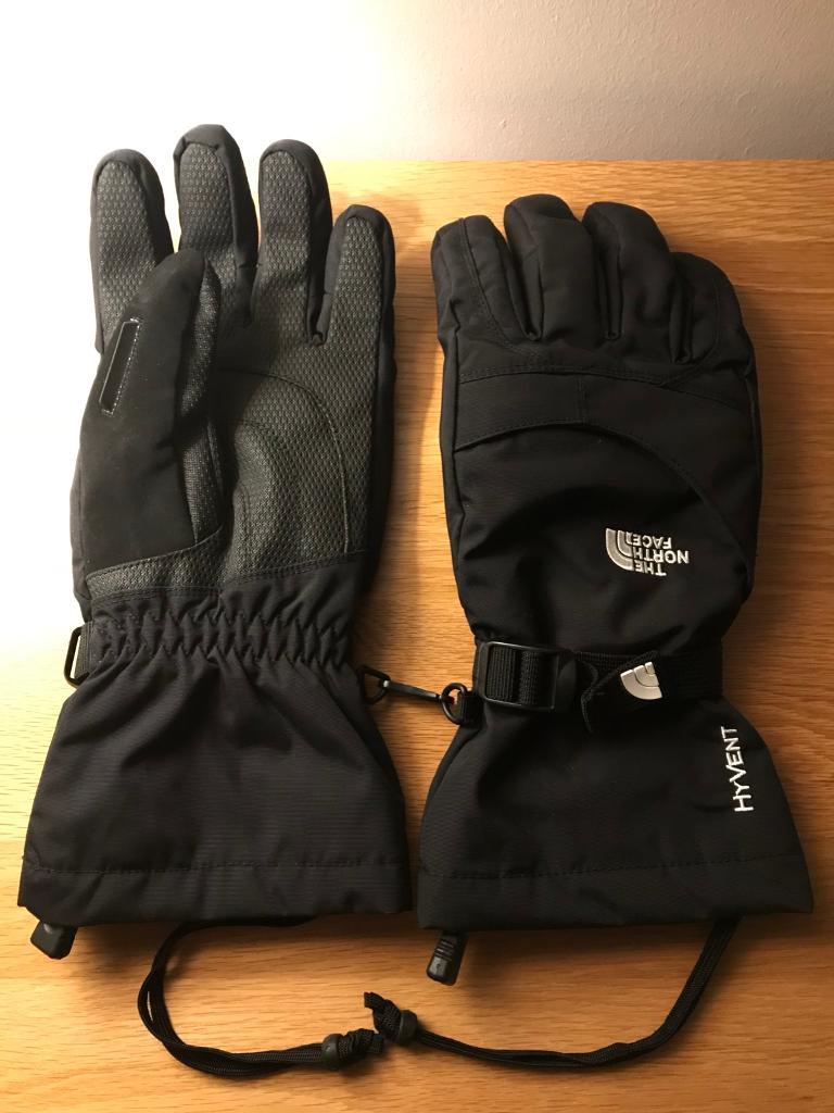 BLACK NORTH FACE HYVENT SKI GLOVES SIZE LARGE 100 GENUINE in Dundee